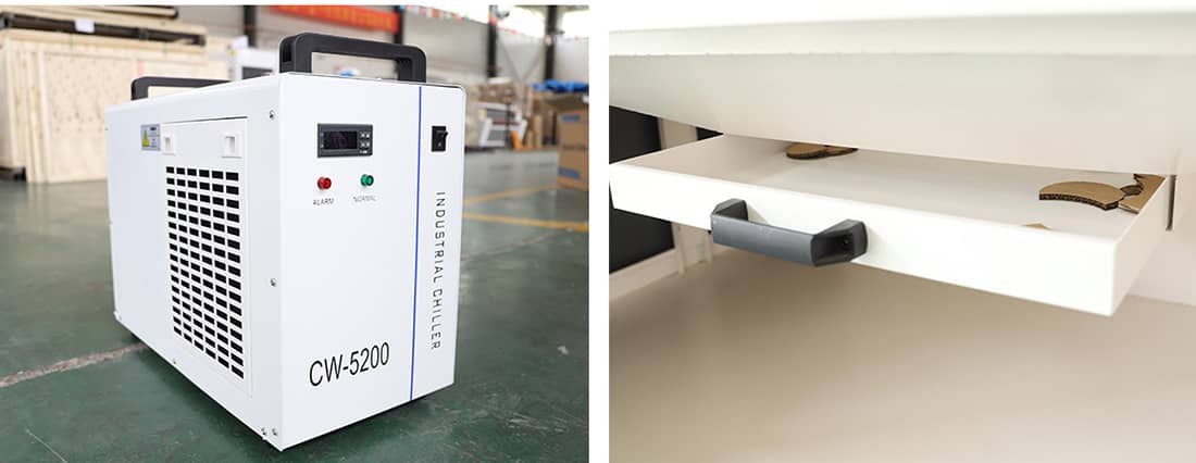 Su soğutucu ve alıcı &ccedil;ekmecesi