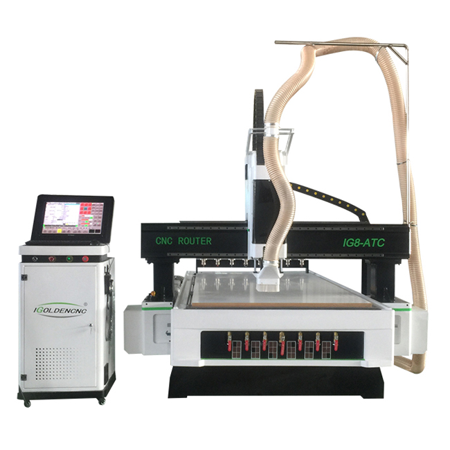 1325 Otomatik Ağaç İşleme Gravür Makinesi CNC Router