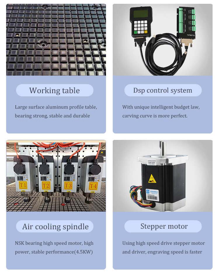 3 Eksen Ahşap Grav&uuml;r Makinesi CNC Y&ouml;nlendirici