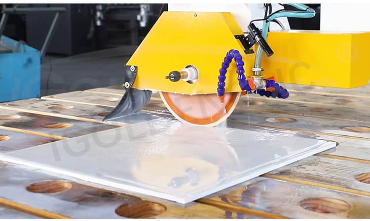 granit lavabo kesilmiş makine