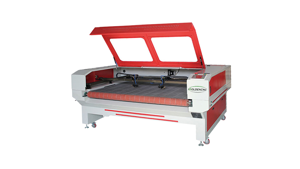 Çok kafalı 1610 Lazer Kumaş Kesim Makinesi iGolden CNC Çok kafalı 1610 Lazer Kumaş Kesim Makinesi iGolden CNC