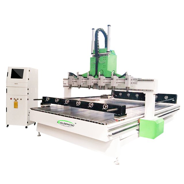 Düzlem/Stereo 4 Eksen Multi -Baş CNC Yönlendirici