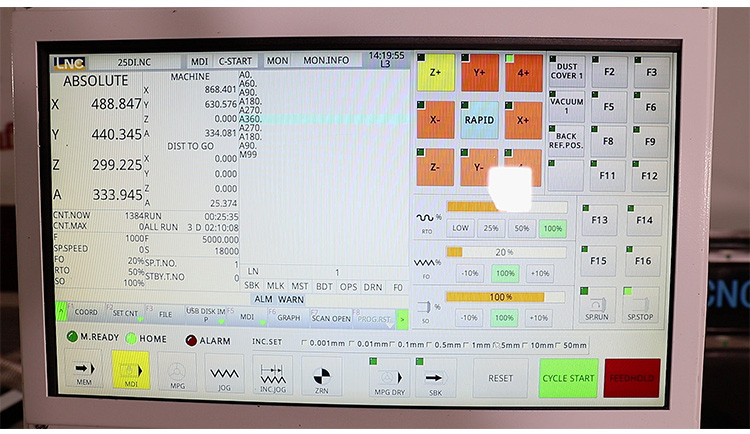 LNC 4 eksenli sistemi